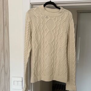 Eleven Paris Cream Cable Knit Sweater